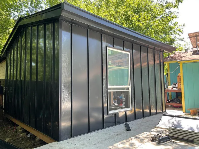 Black standing seam metal wall panels for Metal Roof Installation in Southgate